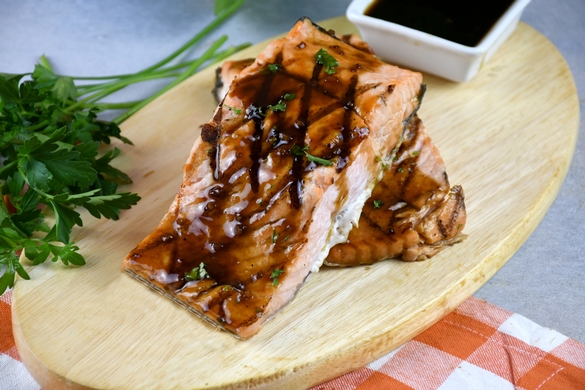 Dave's Sizzle Sauce Salmon - Item # 1249 - Dave's Fresh Marketplace Catering RI